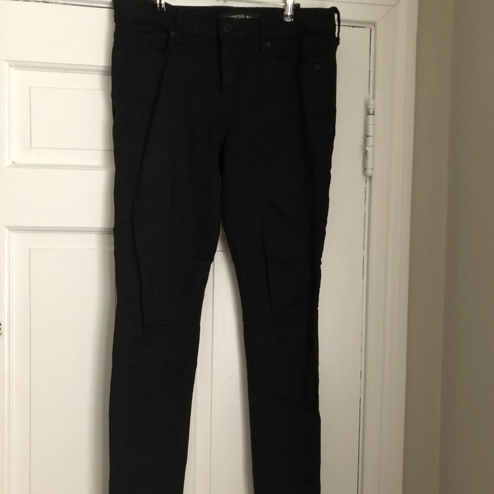 Black Express Mid Rise Jegging